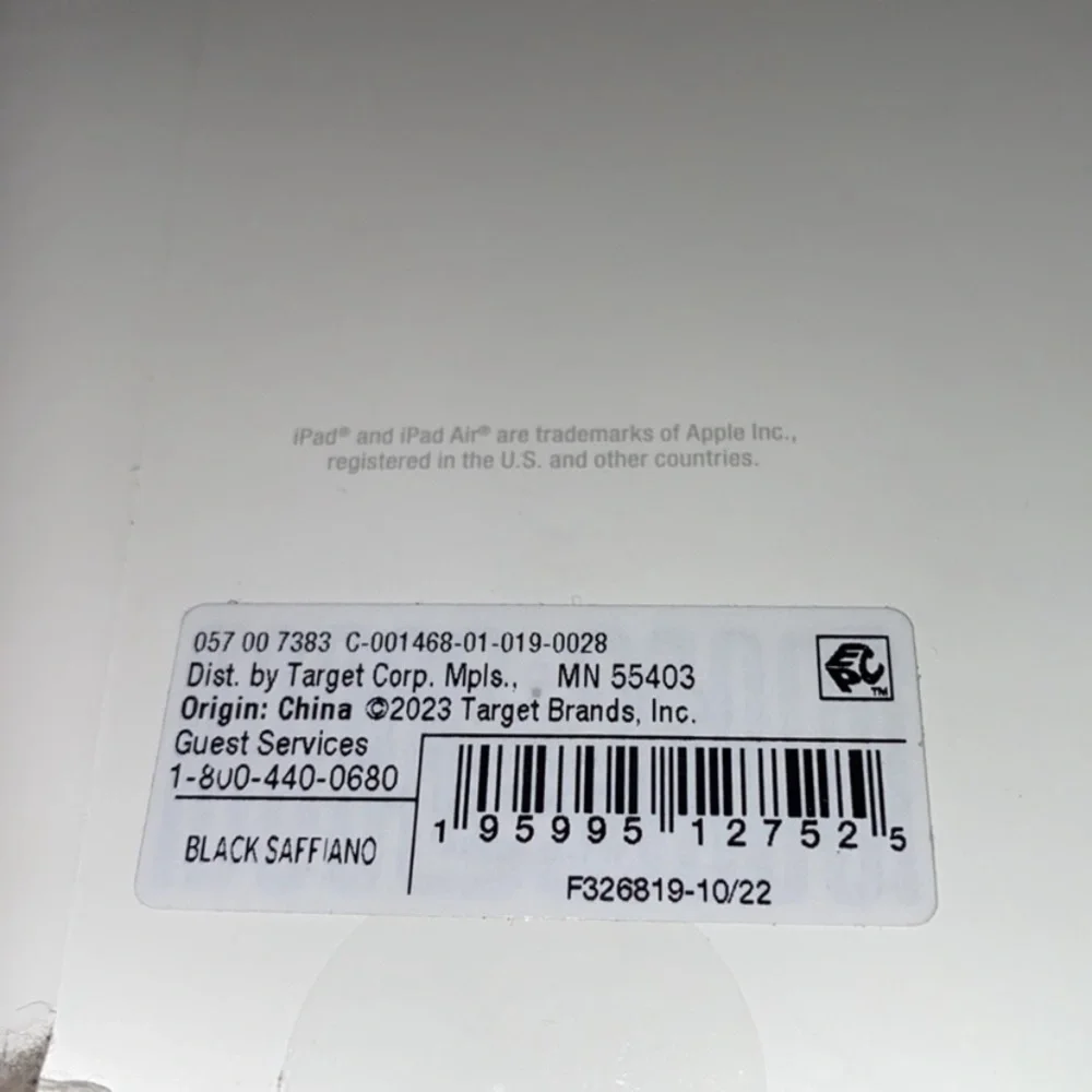 Heyday 10.9” iPad Air & iPad Pro 11” tablet case w/ stylus holder black New